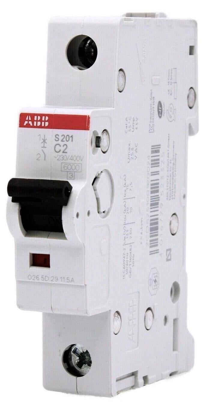 ABB S201-C2A aardlekschakelaar Serie S200 2CDS251001R0024
