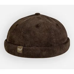 REELL Docker Cap dark brown cord Gr. Uni