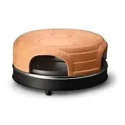 Emerio Pizzarette Pizzamacher/Ofen 1 Pizza/Pizzen 1100 W Schwarz, Braun