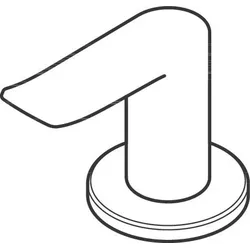 Hansgrohe Griff Warmwasser Metris 3-Loch Waschtisch-/Bidetarmatur chrom, 95522000 95522000