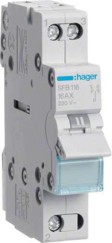 Gruppenschalter Grau 16 A 230 V Hager SFB116