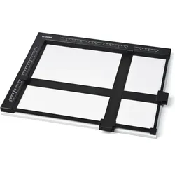 Kaiser Fototechnik Vergrösserungskassette mit Metallrahmen (Laborutensilien), Analogfilmentwicklung, Schwarz, Weiss