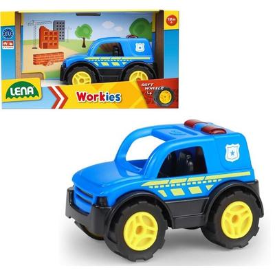 LENA 1266 - Workies Polizei, Robustes Polizeiauto ab 18 Monaten