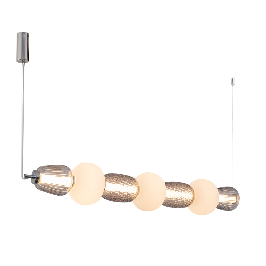 LOOM Design LED-Pendelleuchte PEARL 7 Smoked/Grey 838-001 5712802225851