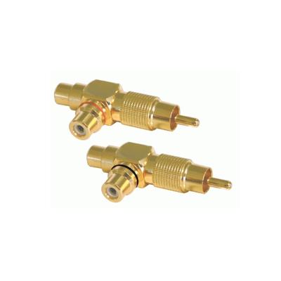 PHONOCAR Adapter/Kupplung, Cinch Chinch-Y-Adapter gold 046711