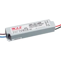 GPC-35-1400 - LED-Netzteil, 33,6 W, 1400 mA, 9-24 V DC, IP67
