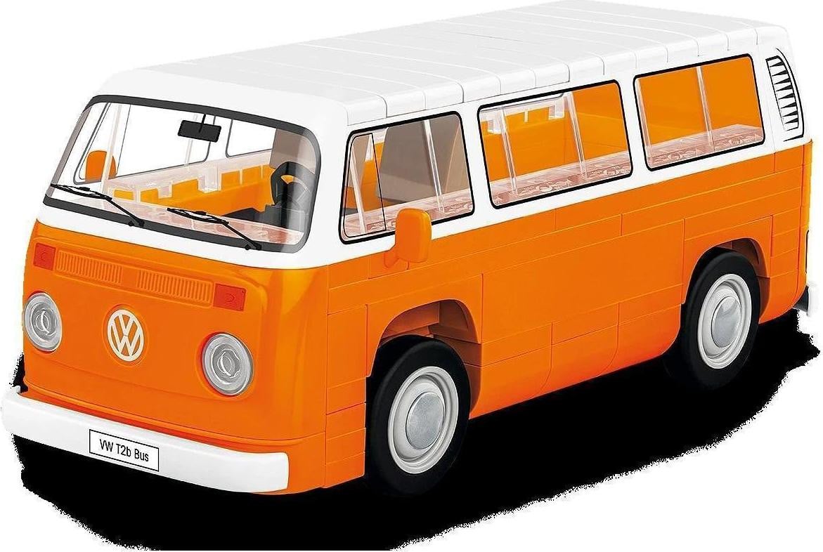 Cobi Volkswagen T2b Bus schaalmodel 1:35 oranje