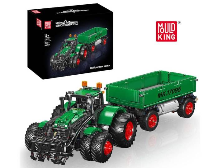 Mould King Traktor mit Kipp-Anhänger Konstruktionsspielsteine, (2368 St)
