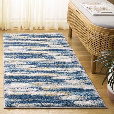 SAFAVIEH Calista Shag Gospava Abstract 1-inch Thick Rug