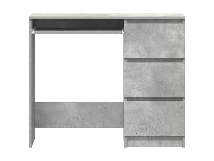 Elégant Bureau moderne compact Gris - Bureau Gris béton 90x45x76cm - Bois d'ingénierie PRO1756627844195