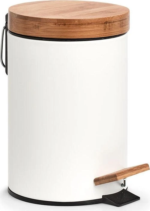 Zeller Kosmetikeimer 3,0 l Bambus, weiß