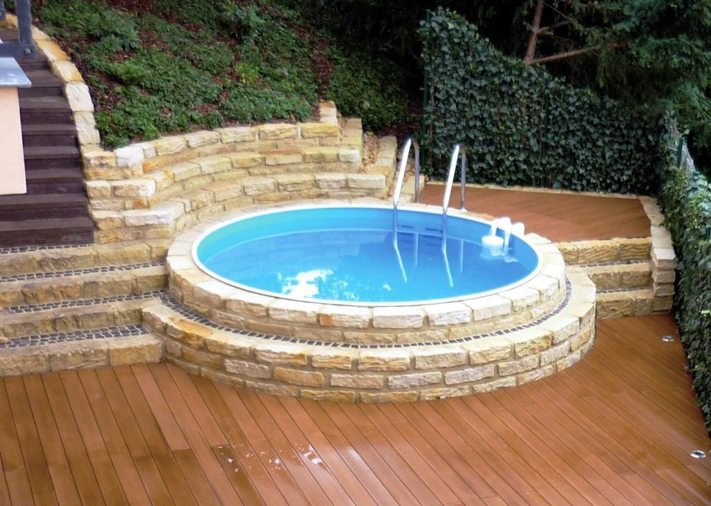 Rundbecken IBIZA STARTER SET 450 x 120 cm | Innenhülle 0,8 mm Sand | EASY CHANGE Handlauf Sand
