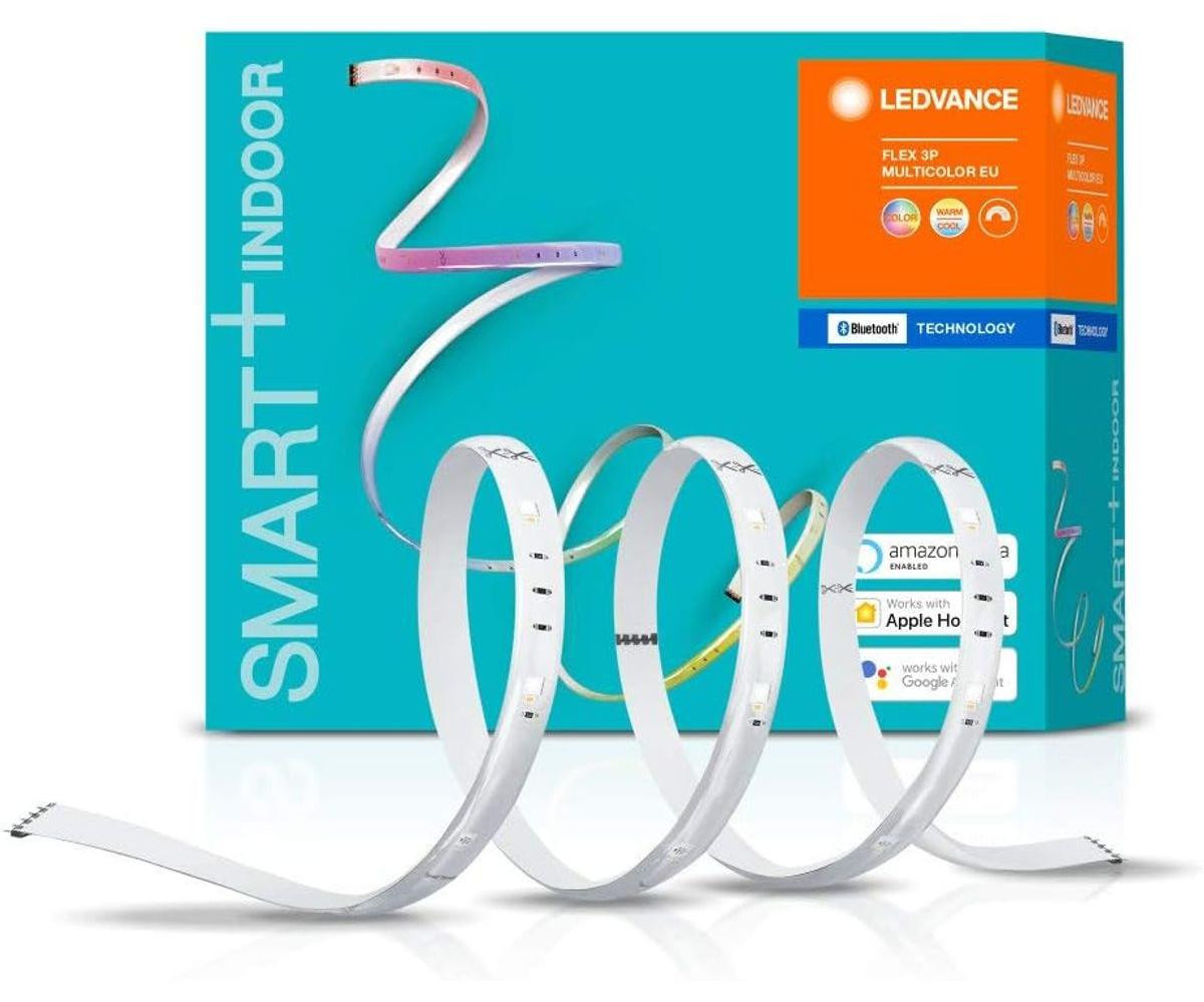 Osram SMART+ Flex 3P Meerkleurige LED-strip met Bluetooth, Wit, Siliconen