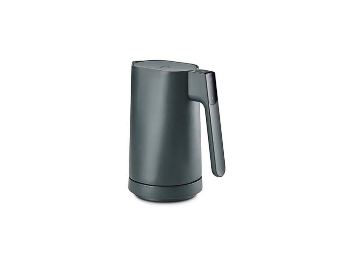 JACOB JENSEN Wasserkocher 23 x 16 x 26 cm 1,2 l , grau (grün), B:23cm H:26cm T:16cm, Wasserkocher, Wasserkocher mit Touch-Bedienung und Temperaturvorwahl, Wasserkocher