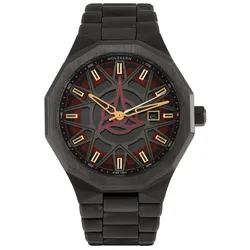 Holzkern Herrenuhr Solar Star TrekTM Klingon Jaspis/Rot