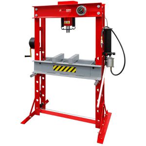 Holzmann Werkstattpresse WP45H, Pressdruck 45 t, 190 mm Hub, hydropneumatisch, Arbeitsbereich 0-750 mm