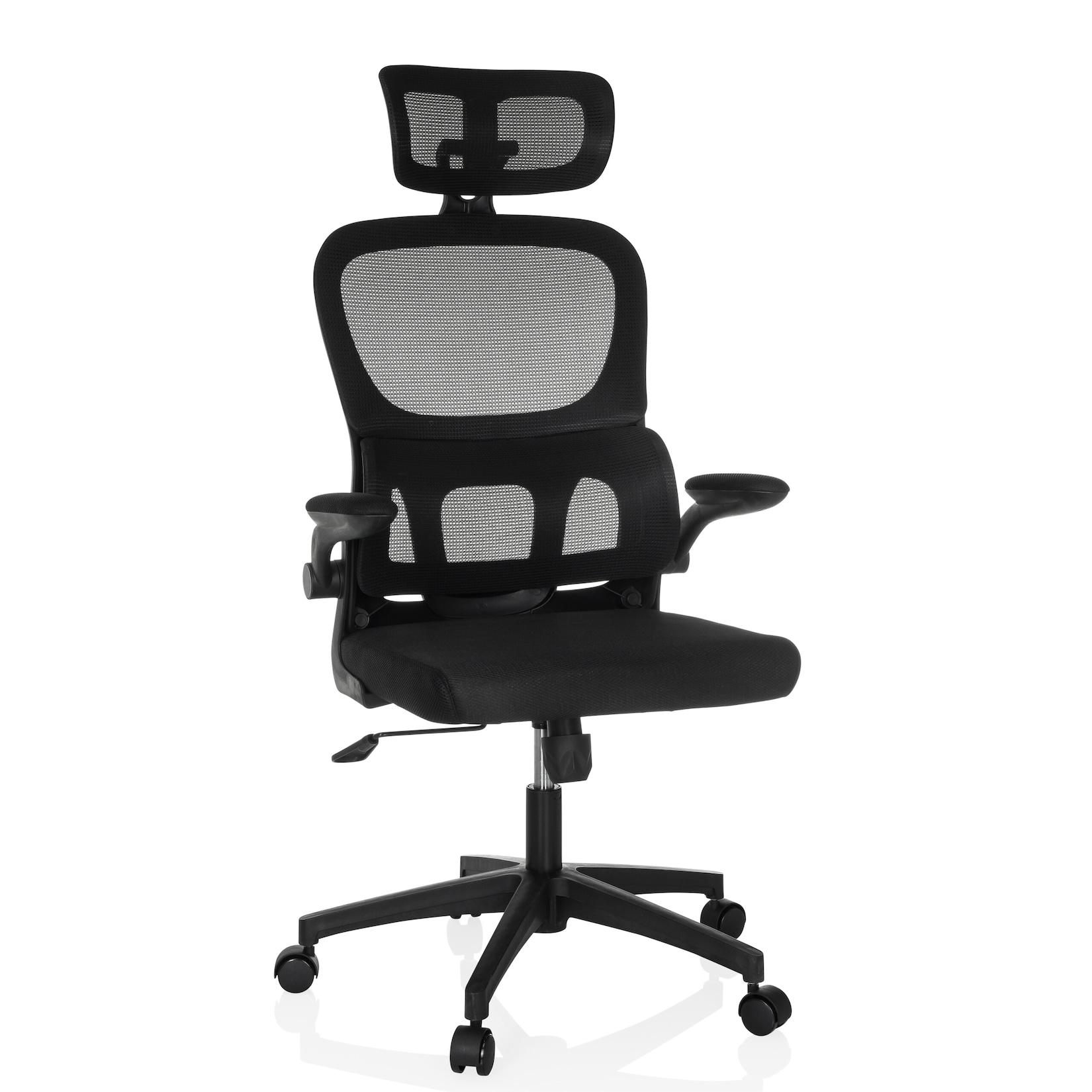 MyBuero Home Office Bürostuhl ERGOMY FLEX Stoff / Netzstoff mit Armlehnen