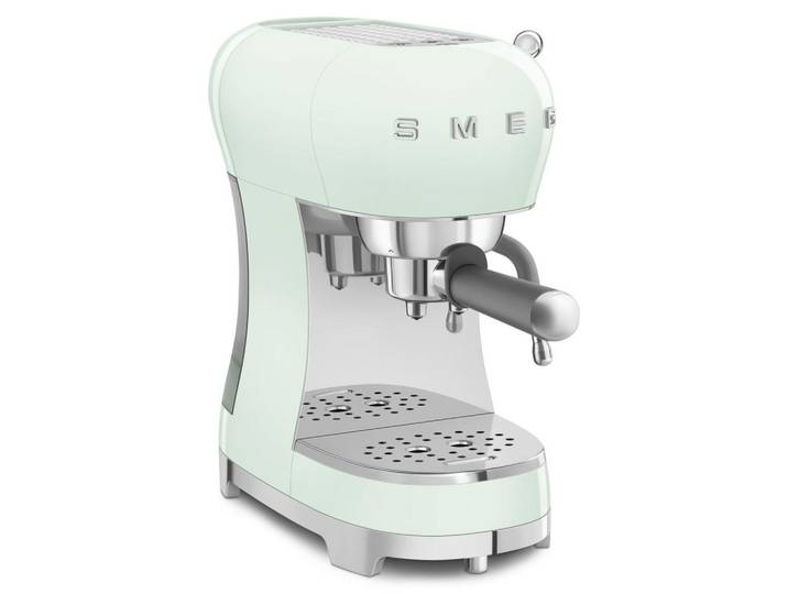 Smeg Espressomaschine 50´s Style, Pastellgrün, Metall, Kunststoff, 1100 ml, 14.9x33x32.9 cm, Küchengeräte, Kaffeemaschinen & Zubehör
