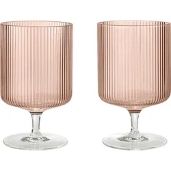 Ripple Weingläser rosa, 2 St.
