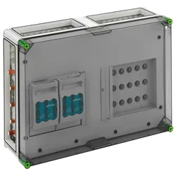 Spelsberg 04750201 Kombi-Reiter-Gehäuse, Schutzart IP65, Schlagfestigkeit IK08, Schutzklasse II, Bemessungsspannung 400V AC, halogenfrei GST