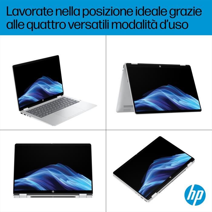 HP Notebook Omnibook 5 Flip X360 14-fp0000nlx-glacier Silver