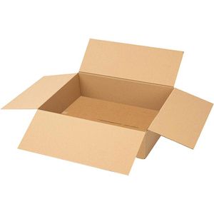 Smartboxpro Faltkartons 1-wellig, 25 Stück, braun, Innenmaße: 395 x 295 x 90mm