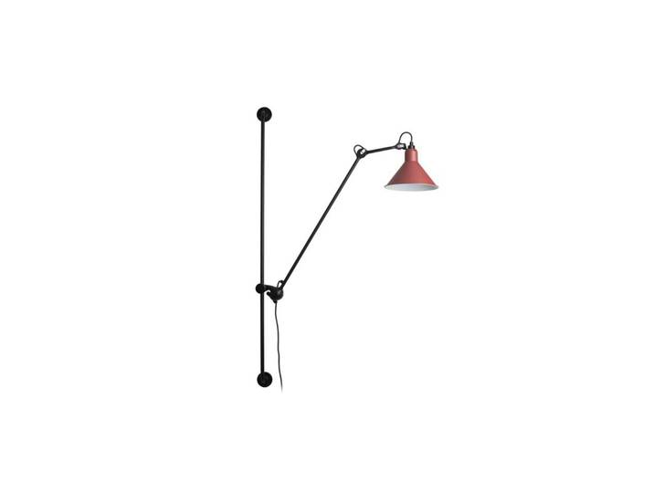 Applique murale Lampe Gras 214, conique, noir/rouge – DCW - Salon / séjour - Industriel - Métal - À ampoule unique