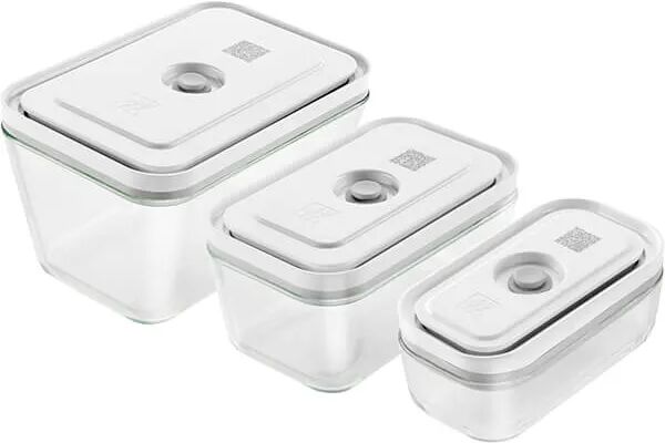 Zwilling Fresh And Save 3 Piece Set Small Medium Large Vacuum Boxes Glass