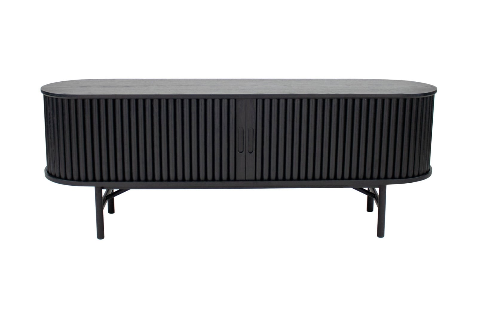 Bjorn Kick TV dressoir - Eiken - Zwart - Ovale vorm