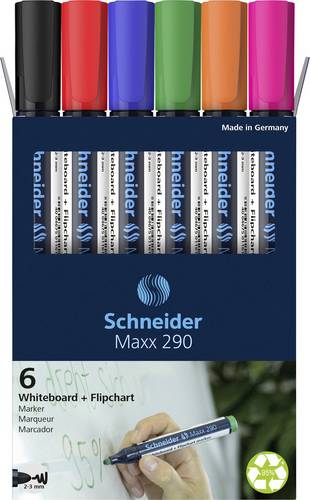 Schneider Schreibgeräte Whiteboard-Marker Maxx 290 6er Set sortiert, 5+1 Aktion 129096 Whiteboardmarker 6St.