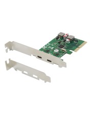Conceptronic 2-PORT USB 3.2 GEN 2 TYPE-C PCIE 2-Port Gen 2 Type-C PCIe Card self-powered -- 2 super speed 10Gbps No additional power supply required Su (EMRICK08G)