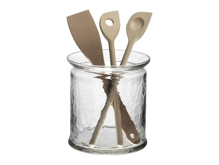 Utensilienhalter Kellentopf, Hergiswil, transparent, Glas