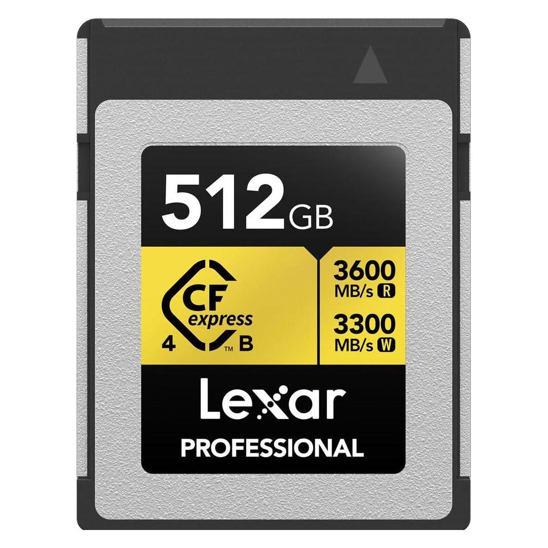 Lexar Professional Gold 4.0 (512 GB, CFexpress Typ B) (LCXEXP4512G-RNENG)