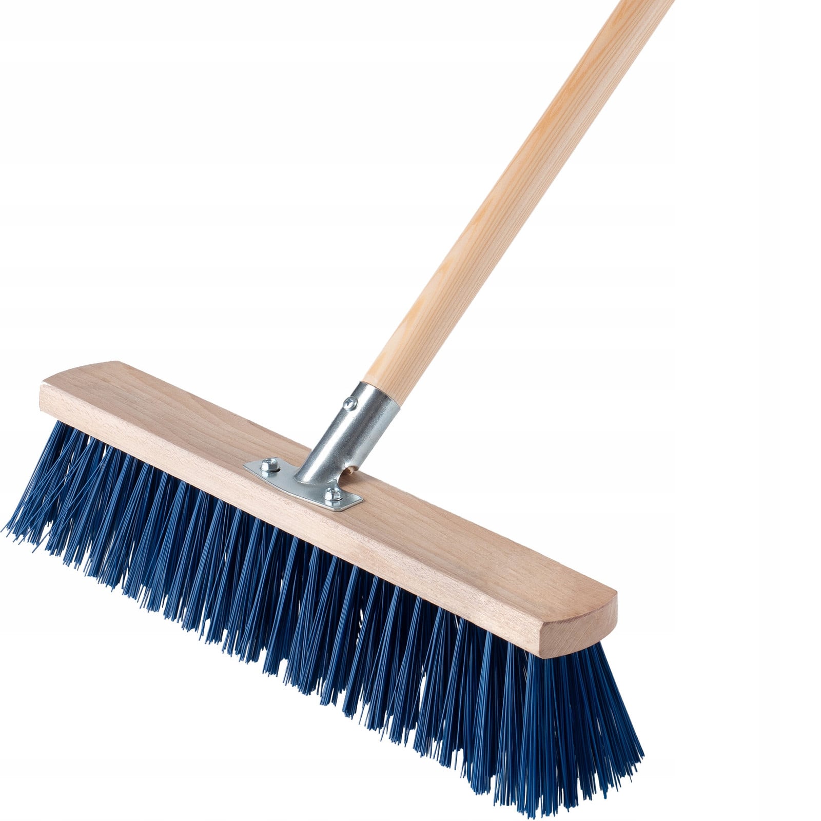 KADAX Froson straatbezem met lange steel en brede nylon bezemkop van 40 cm