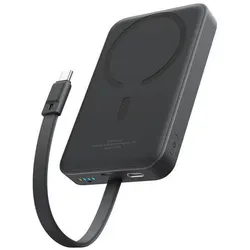 Baseus Mini 10000mAh 30W Magnetic Powerbank (black) Bayern Edition (10000 mAh, 30 W, 38.50 Wh), Powerbank, Schwarz