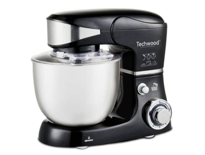 Techwood TRO-1056 Robot Pétrin - 5 L - 1000 W Noir