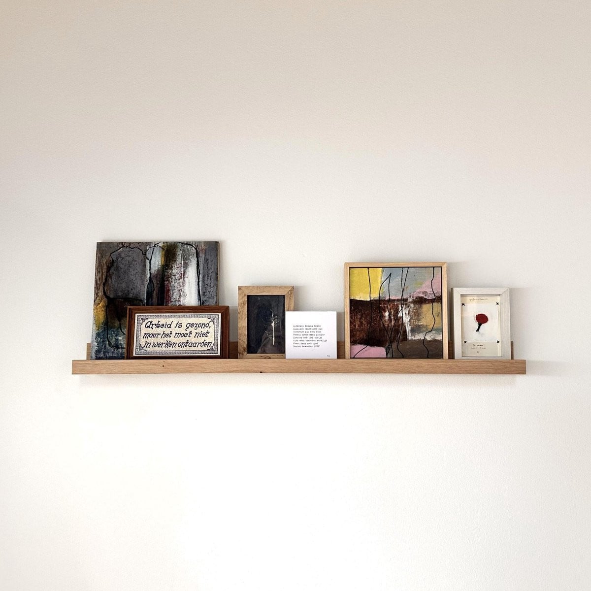 GoudmetHout Foto Wandplank van Massief Eiken Hout, 100 cm