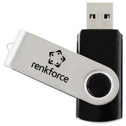 Renkforce RF-USBS-190 2GB USB 2.0 Stick USB-Stick 2 GB Schwarz-Silber RF-7557594 USB-A (USB 2.0)