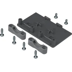 Hager FKWB000 Halter mit Zugentlastung zum Anschrauben an Wand/Boden Polyamid für Flachkette
