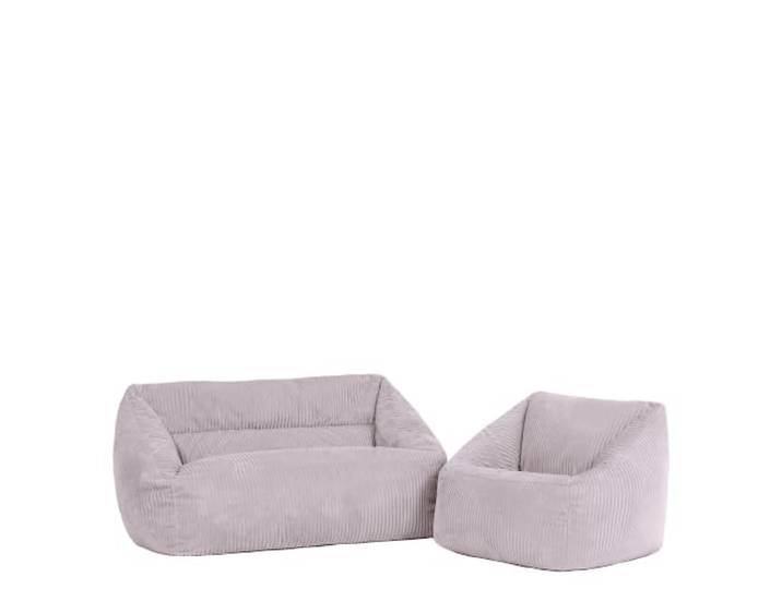 Icon Cecilia Cord Sitzsack Kinder Sofa und Sitzsack mit Füllung, Lila In Deutschland Hergestellt, Sitzsack Sofa, Weicher Cordstoff, Kinder Sessel für Kinderzimmer und Schlafzimmer