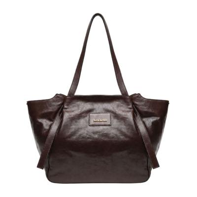 Henkeltasche NERO GIARDINI "Nero Giardini Taschen Leder", Damen, Gr. onesize, braun, Leder, Taschen