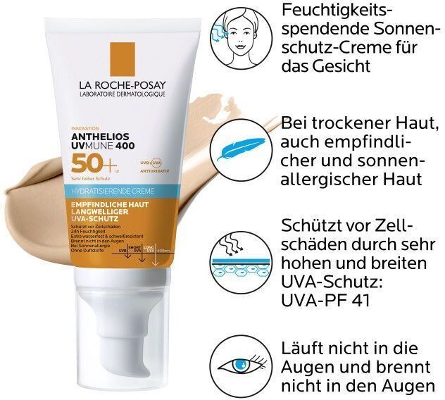 La Roche-Posay Roche-Posay Anthelios hydratis.Cre.getönt LSF 50+ 2x 2x50 ml Creme