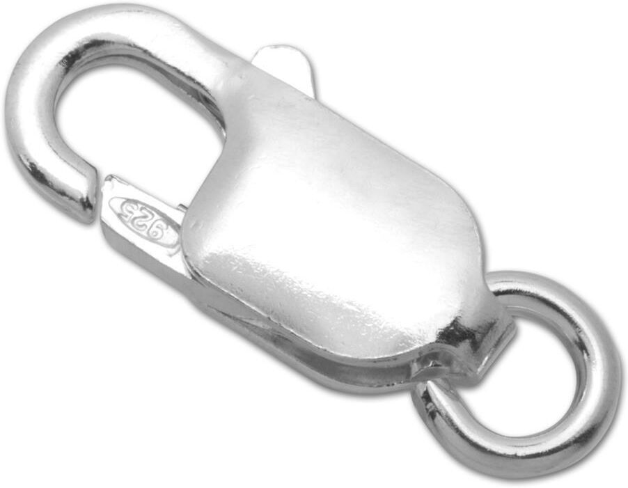 Unique Exklusiver Karabiner Verschluss aus 925 Silber silber