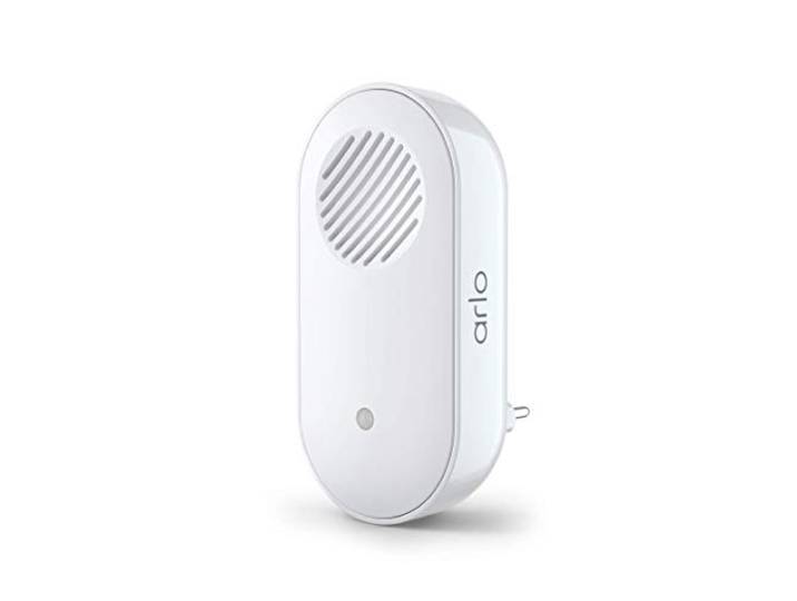 Arlo Chime 2, voor binnen, wit, audioalarm, aanpasbare melodie, compatibel met Arlo Essential draadloze video deurbel - Arlo Gecertificeerd Accessoire, AC2001