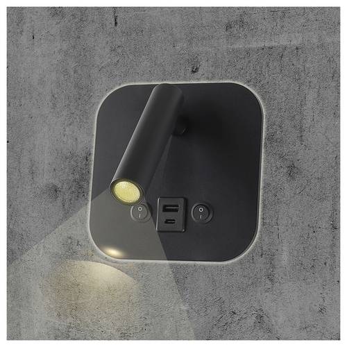 V-TAC LED-Wandleuchte VT-80068, 8W, 3000K, EEK: F, CREE Chip, 830lm, IP20, schwarz