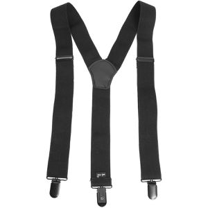Mil-Tec Hosenträger 13184002, Y-Form, 3 cm breit, aus Polyester, mit Metallclips, schwarz