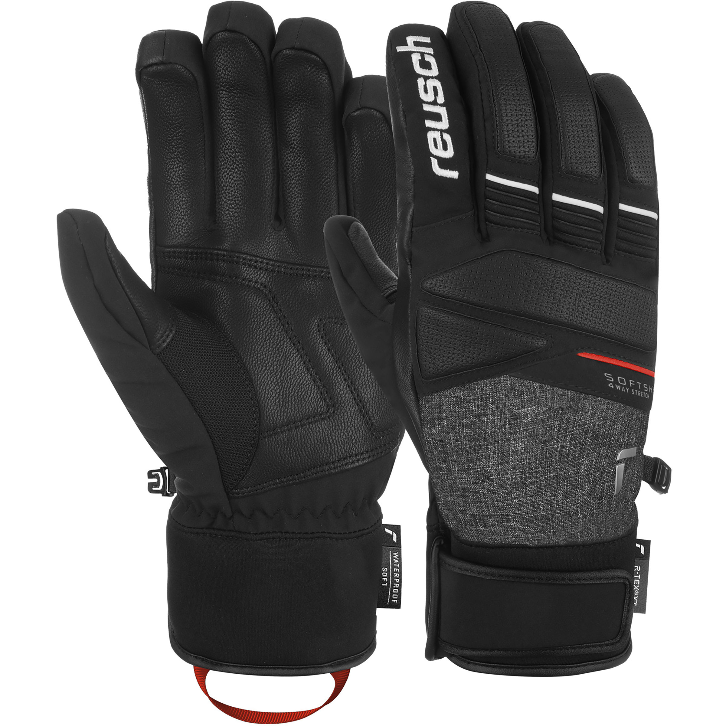 Reusch Thunder R-TEX XT Skihandschuhe schwarz Größe 8 Skifahren Elastisch Wasserabweisend