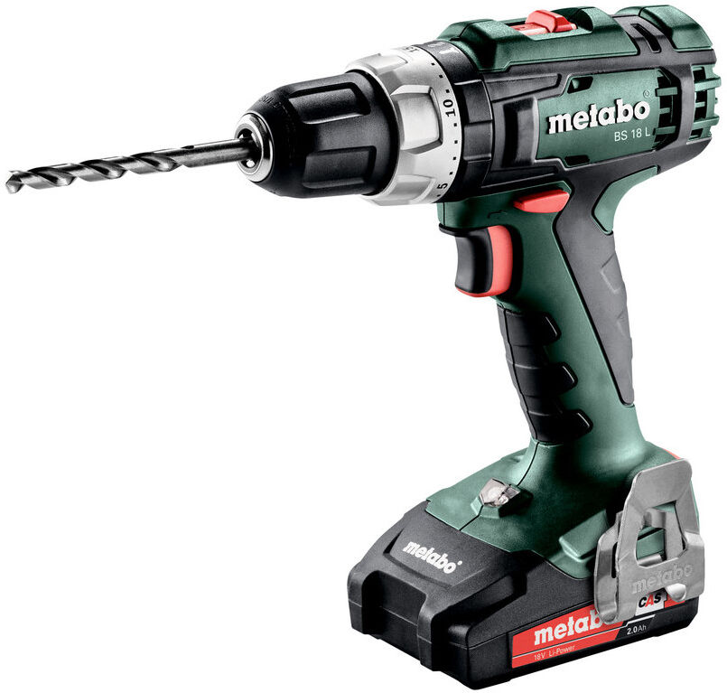 Perceuse-visseuse 18V BS 18 L + 2 batteries 2Ah + chargeur + coffret METABOX METABO 602321500