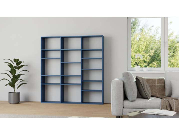 Bibliothèque MDF peint MDF Peint Bleu violet