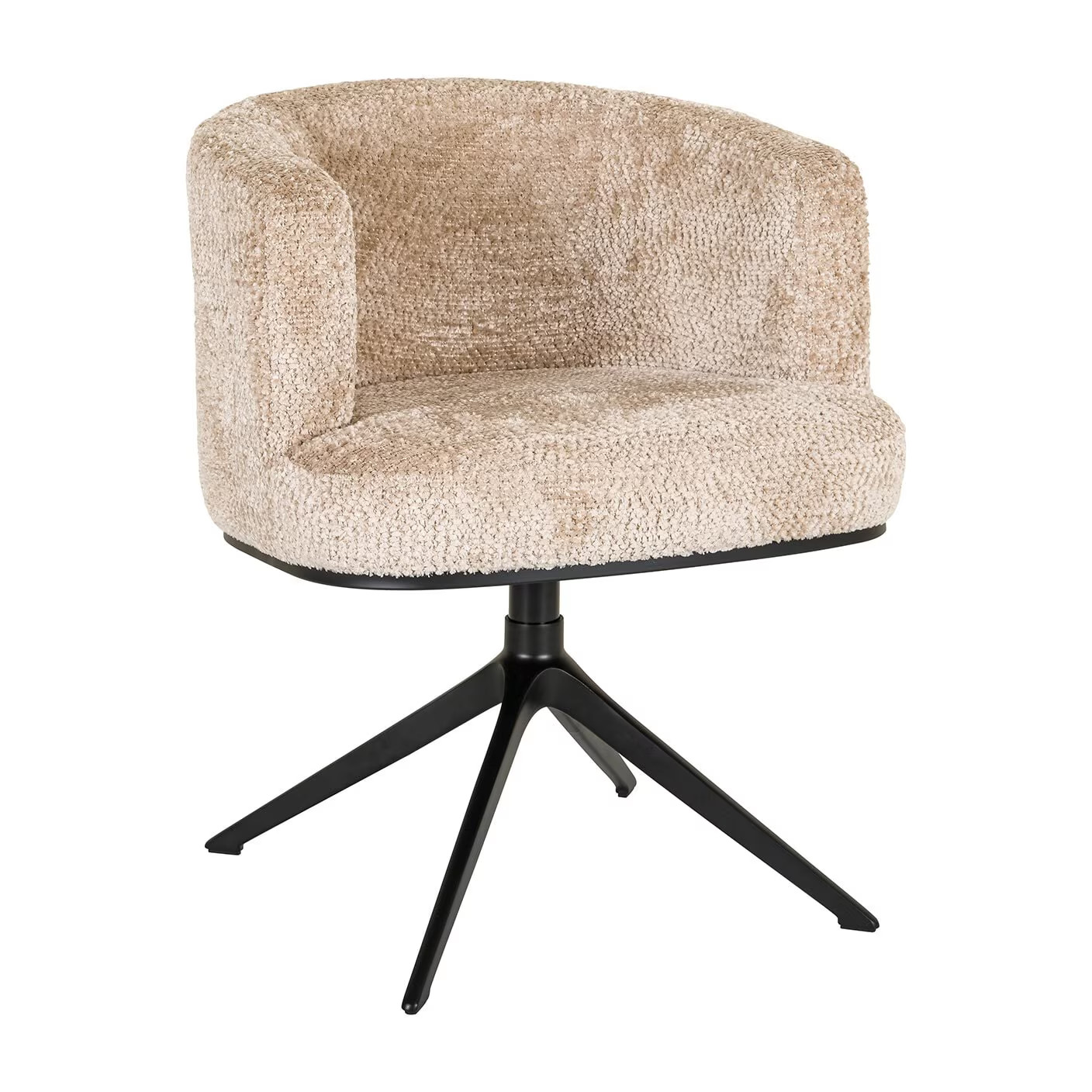 Richmond Interiors Cheyenne Lovely Draaibare Eetkamerstoel - Beige